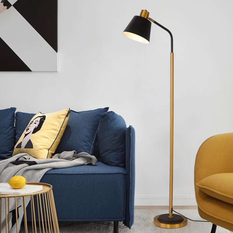 lampadaire nordique créatif avec interrupteur à pied décoratif