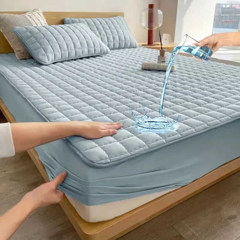 protège-matelas imperméable anti-acariens antibactérien motif relief