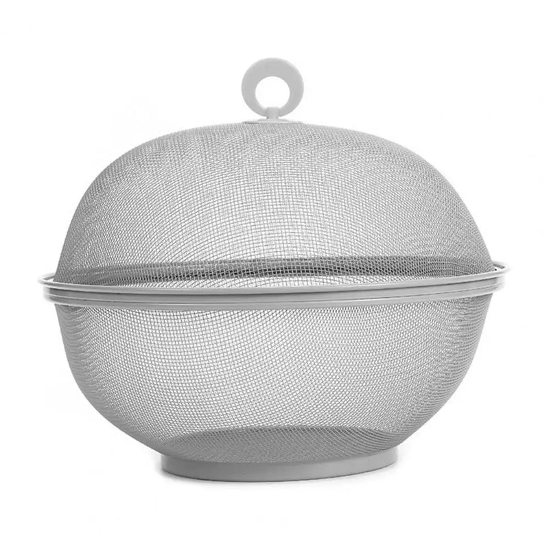 panier à fruits en maille avec couvercle anti mouches en inox