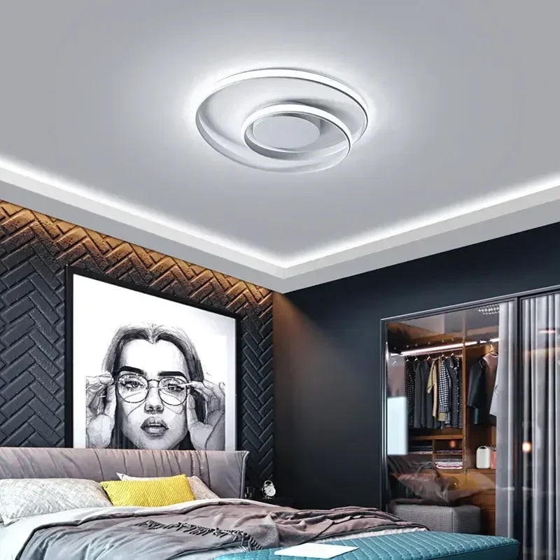 plafonnier moderne en aluminium led créatif nordique