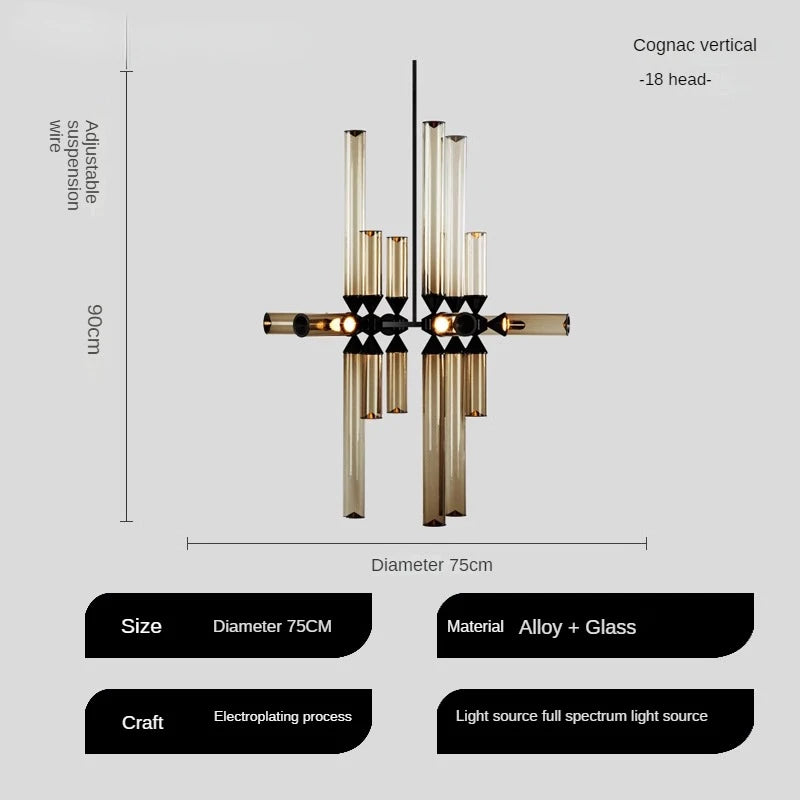 lampe à poser en verre design italien pour espaces modernes