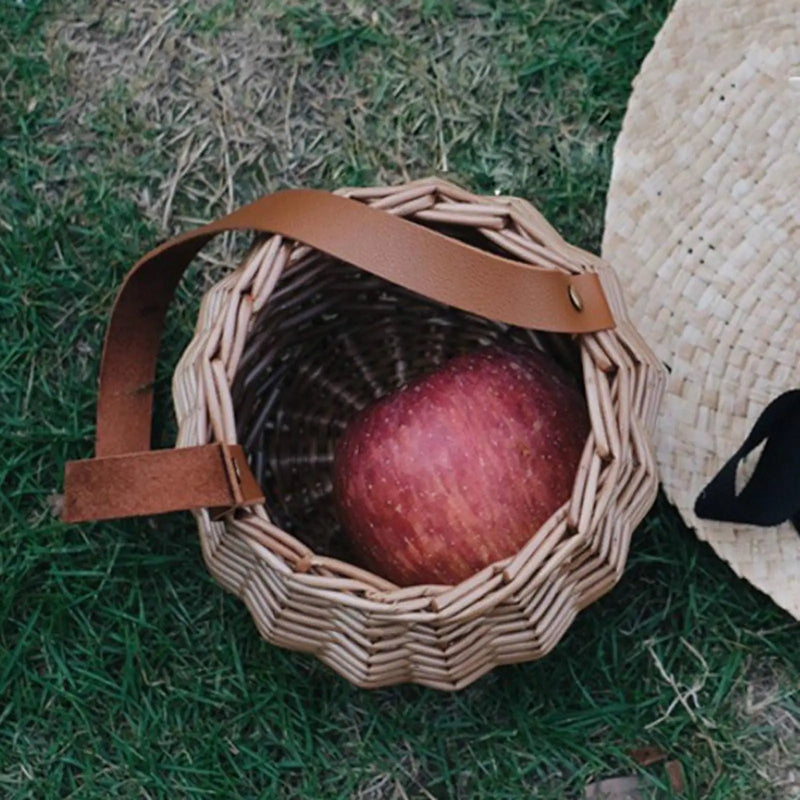 panier de rangement tissé pour plantes et fleurs