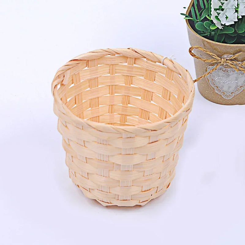 panier de rangement en bambou pour organiser vos articles divers