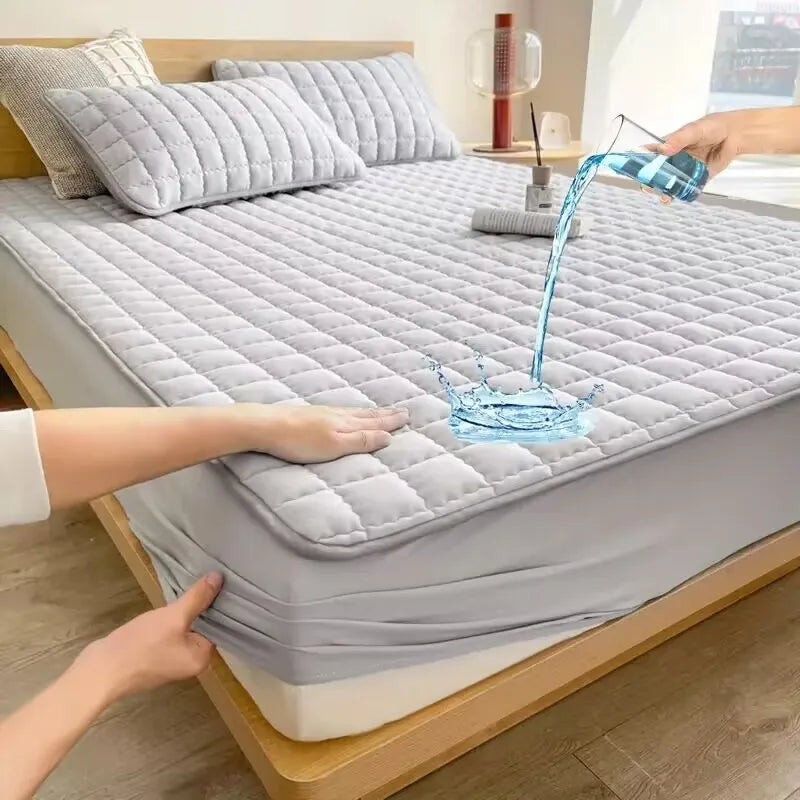 protège-matelas imperméable anti-acariens antibactérien motif relief