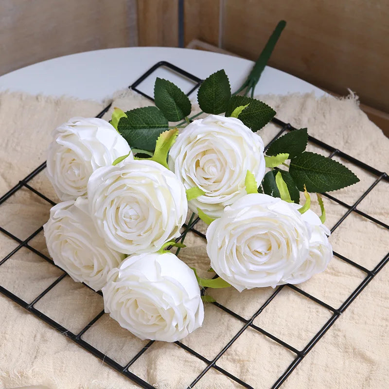 bouquets de roses artificielles pour décoration de mariage et artisanat