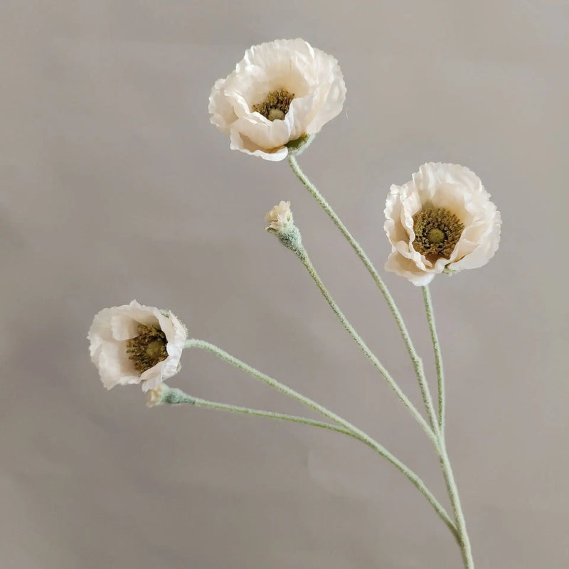 fleurs artificielles de pavot pour décoration mariage jardin et DIY