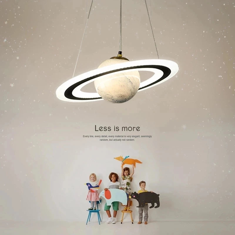 suspension planet earth pour chambre d'enfant astronaute étoile décorative