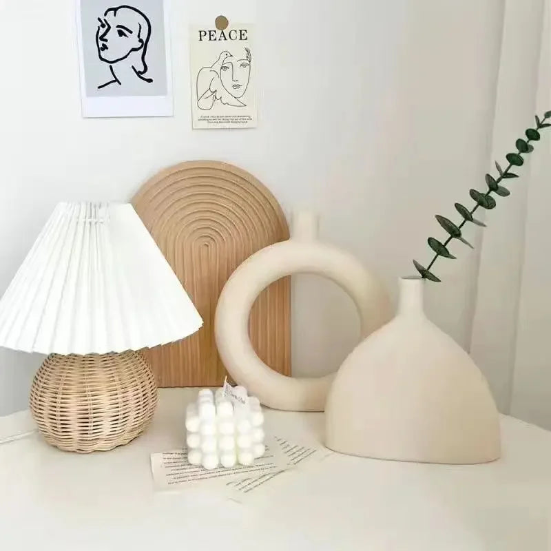 vase en céramique moderne pour fleurs séchées décoration intérieure