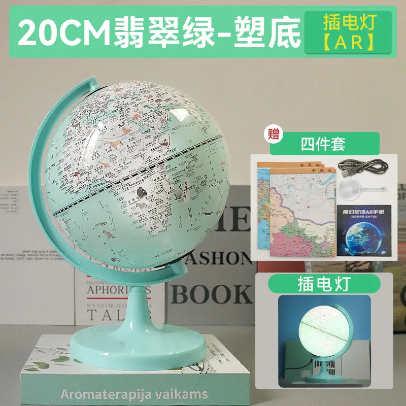 globe terrestre intelligent rotatif avec carte géographique décoratif éducatif