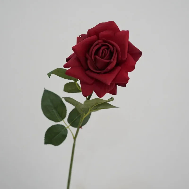 branche de roses artificielles en latex pour décoration et cadeaux