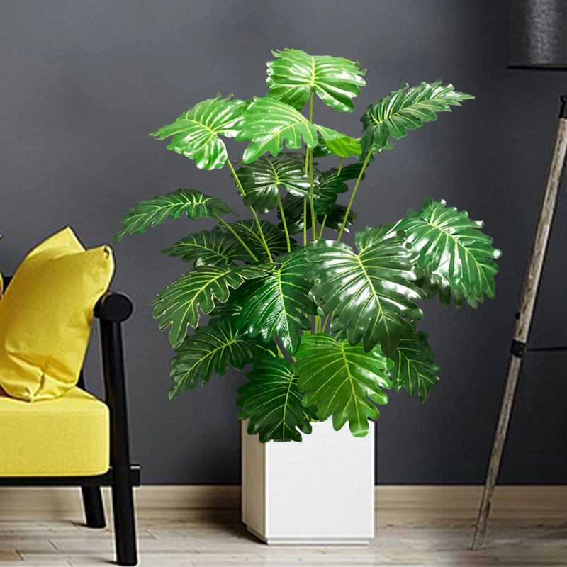 plante artificielle tropicale monstera pour décoration intérieure et extérieure