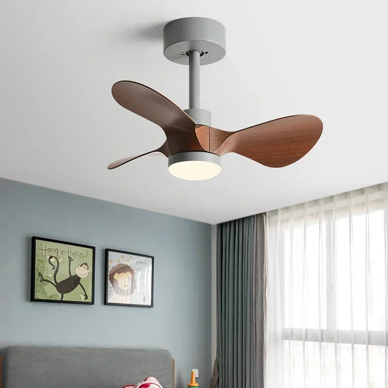 24Inch Mini Ceiling Fan Modern Simplicity Coffee Shop Creative Kid Fan Lights Aisle Balcony Children's Room Fan Lights 110V 220V