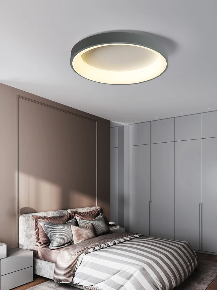 plafonnier nordique minimaliste design moderne en led rond