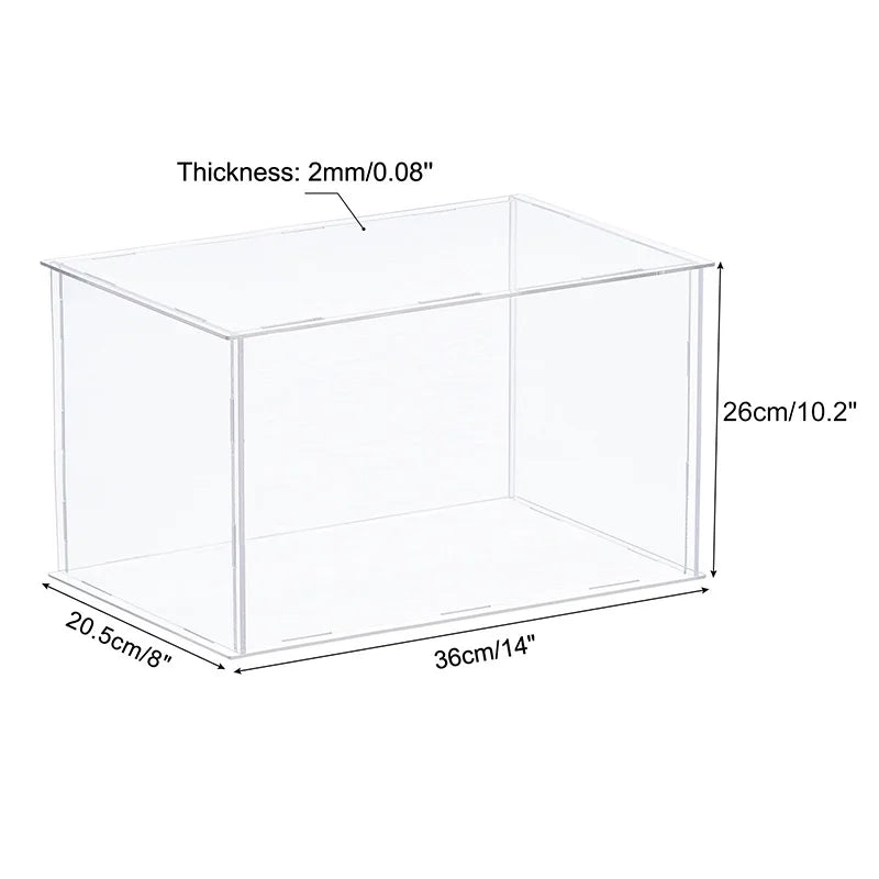 vitrine en acrylique pour objets de collection et organisation