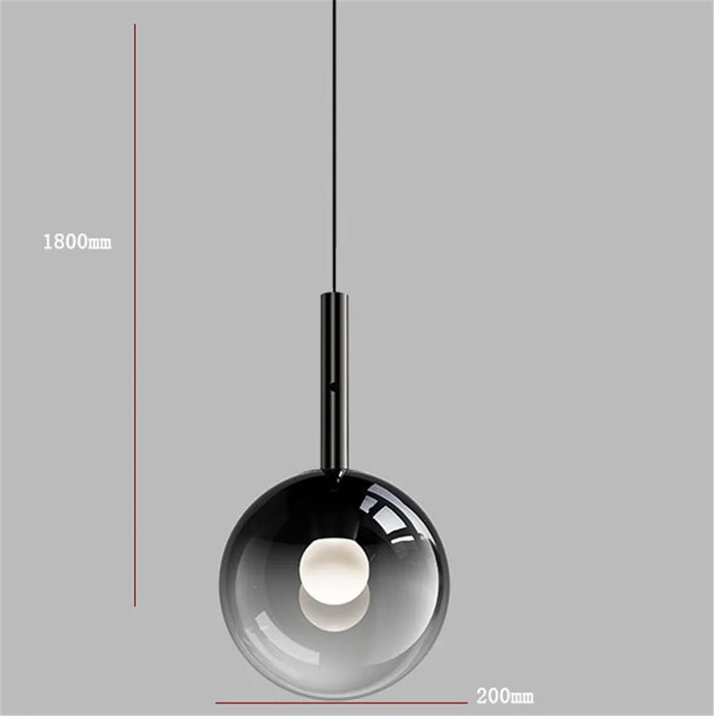 suspension led en métal et acrylique design nordique moderne