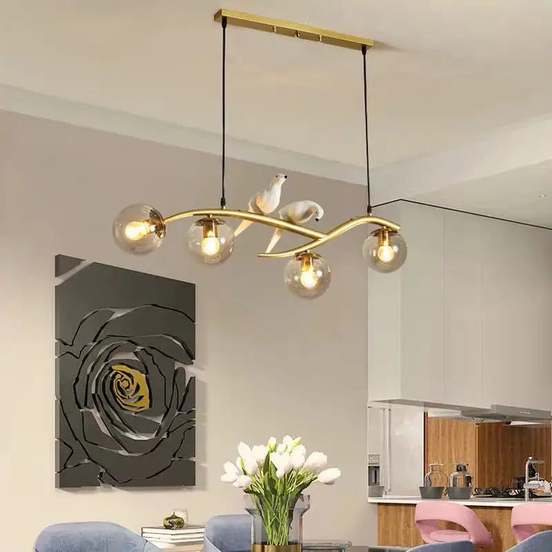 lustre design en forme d'oiseau pour décoration intérieure moderne