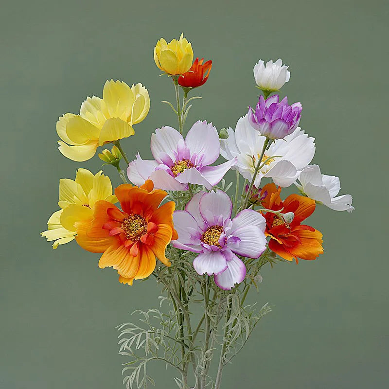 branche de fleurs artificielles en soie pour décoration de mariage