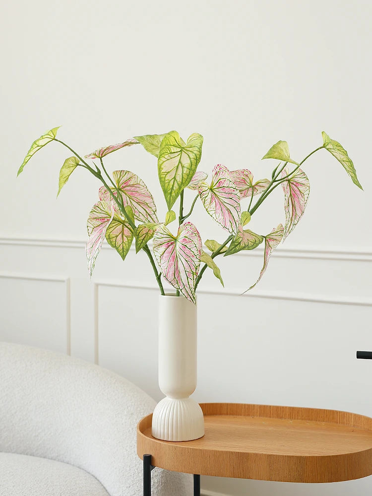 plante artificielle caladium pour décoration intérieure et florale