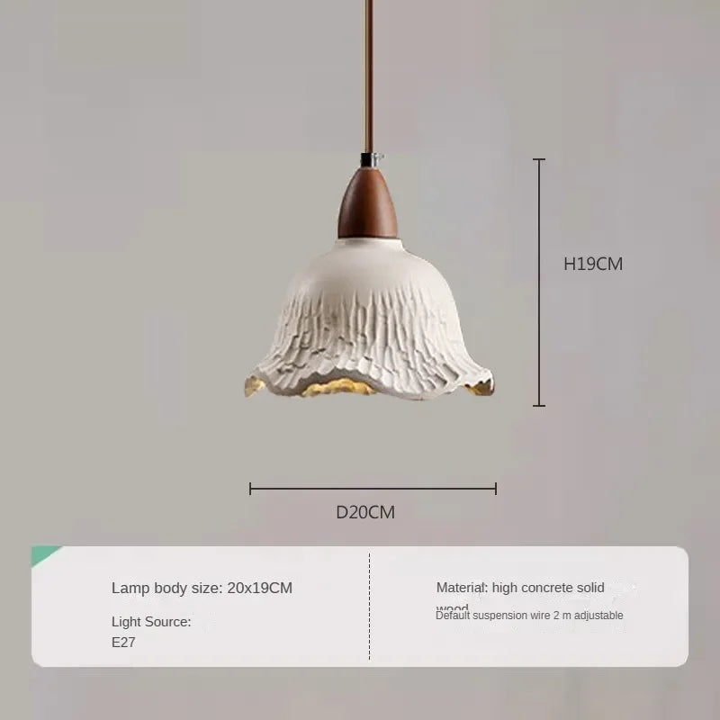 lustre moderne en bois et marbre pour intérieur élégant