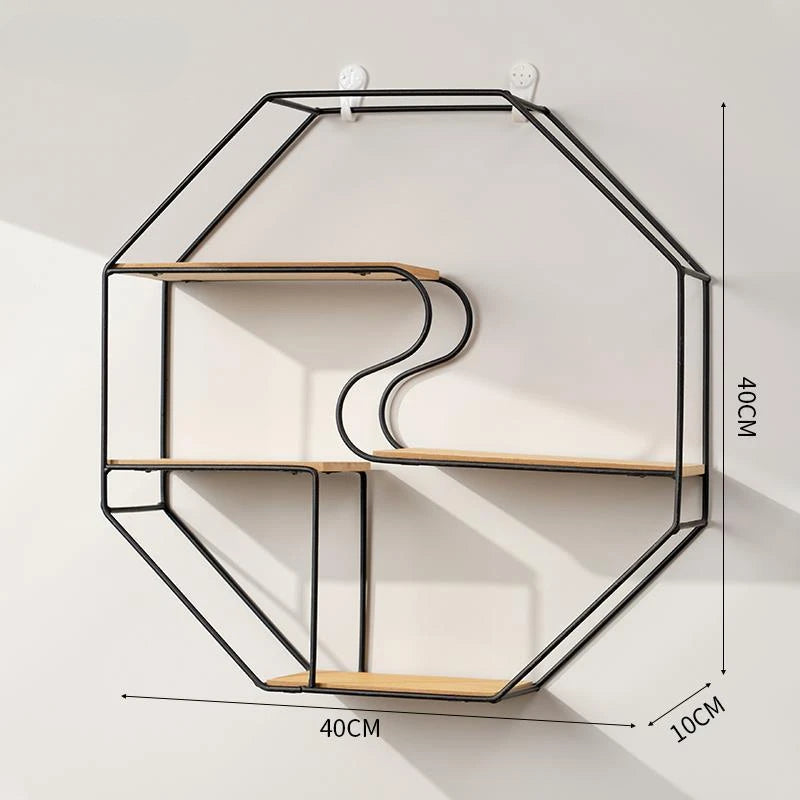 etagère murale créative en fer pour rangement cosmétiques suspendu