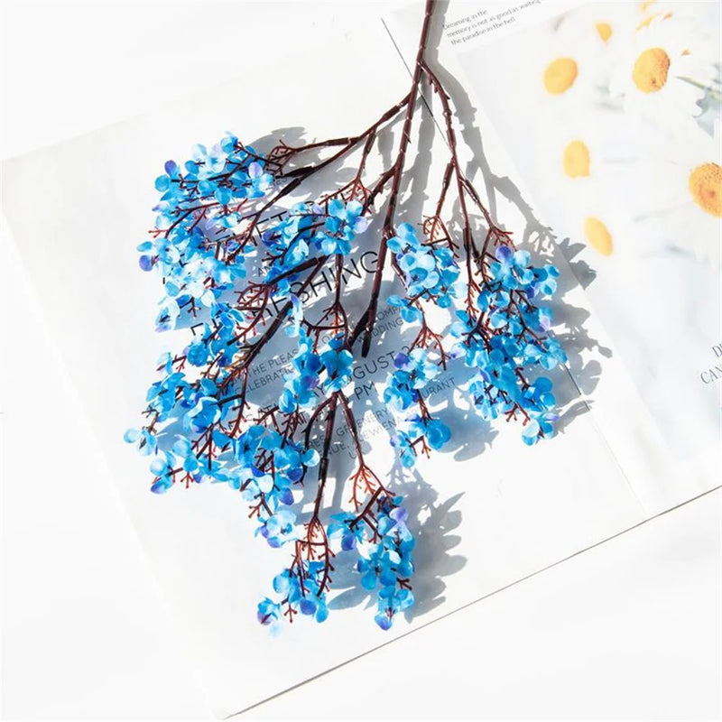 fleurs artificielles cerisier gypsophile décoration mariage vase DIY