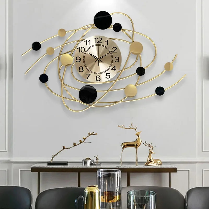 horloge murale moderne élégante pour décoration intérieure