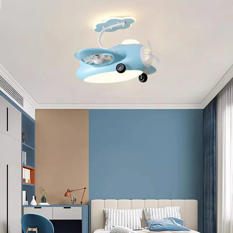 ventilateur de plafond avec led pour chambre enfant et aire de jeux