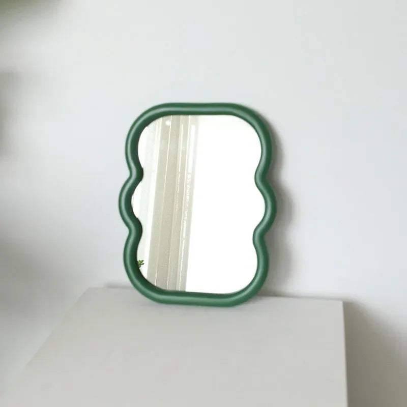 miroirs décoratifs en bois sur pied pour la vanité