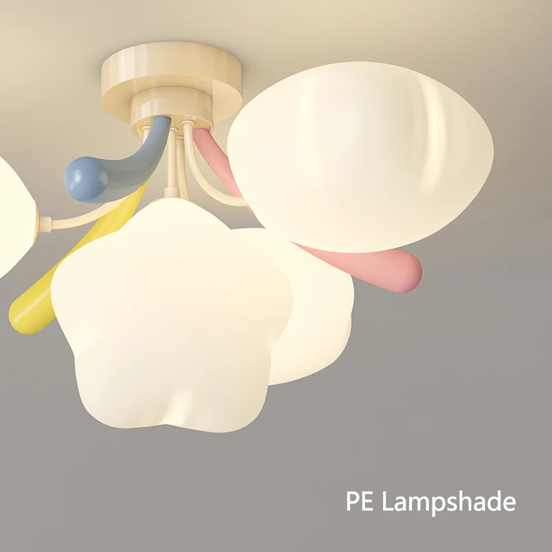 lustre romantique étoile colorée pour éclairage enfant