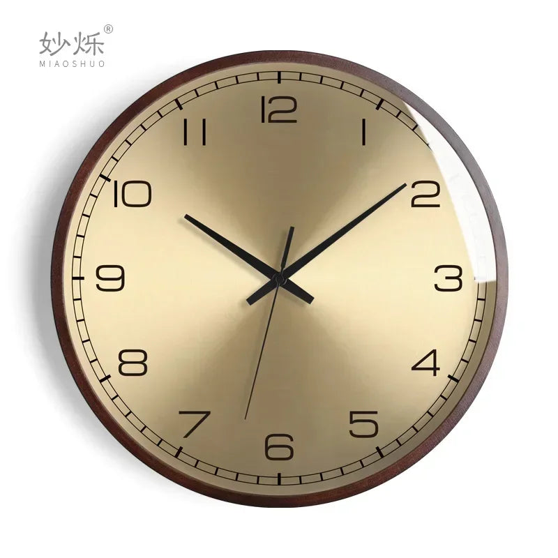 horloge murale design moderne en bois luxe silencieuse décorative idées cadeaux