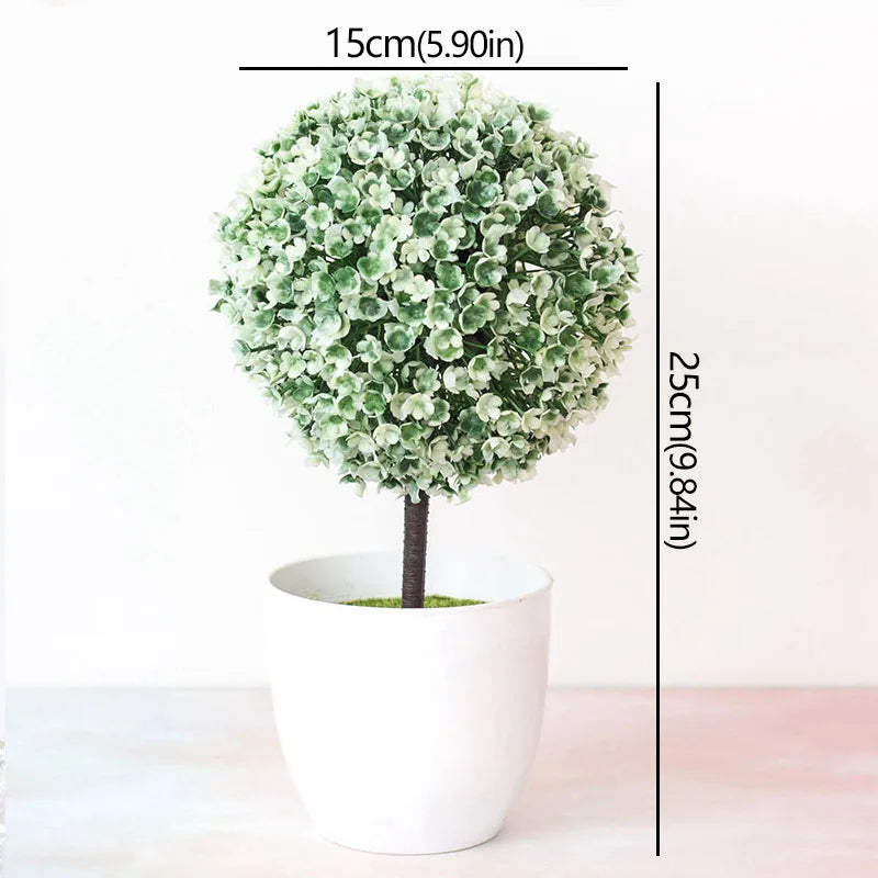 arbre artificiel bonsaï avec fleurs pour décoration intérieure