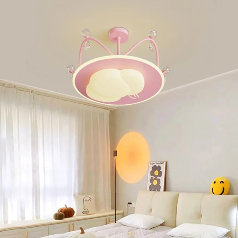 lampe créative en cristal pour chambre de princesse moderne