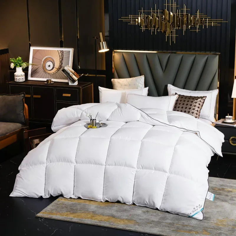 couette en coton avec 95 pourcent de duvet d'oie pour l'hiver