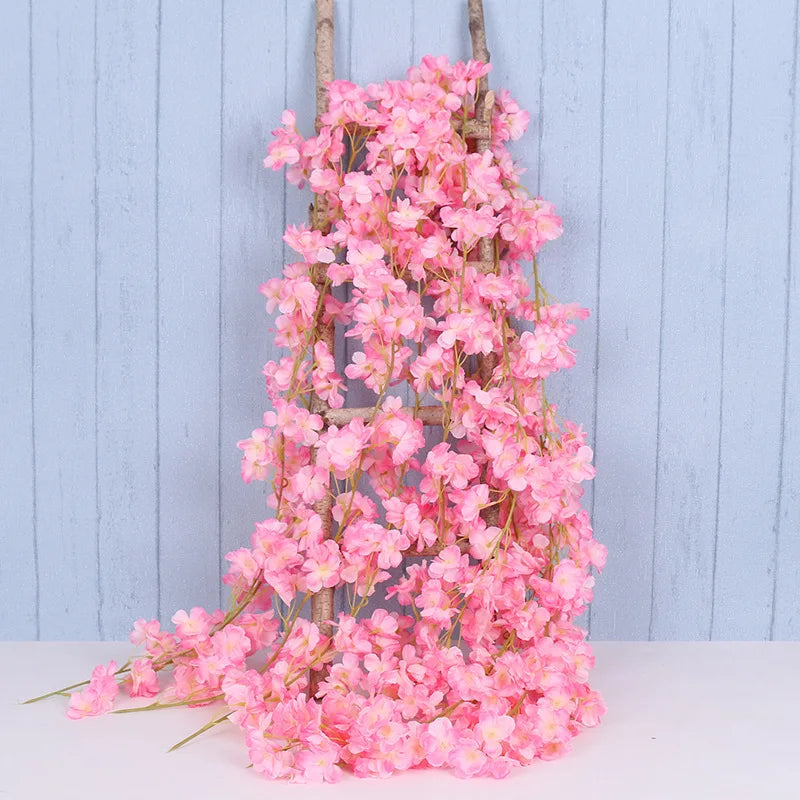 guirlande de fleurs artificielles pour décoration de mariage et intérieur