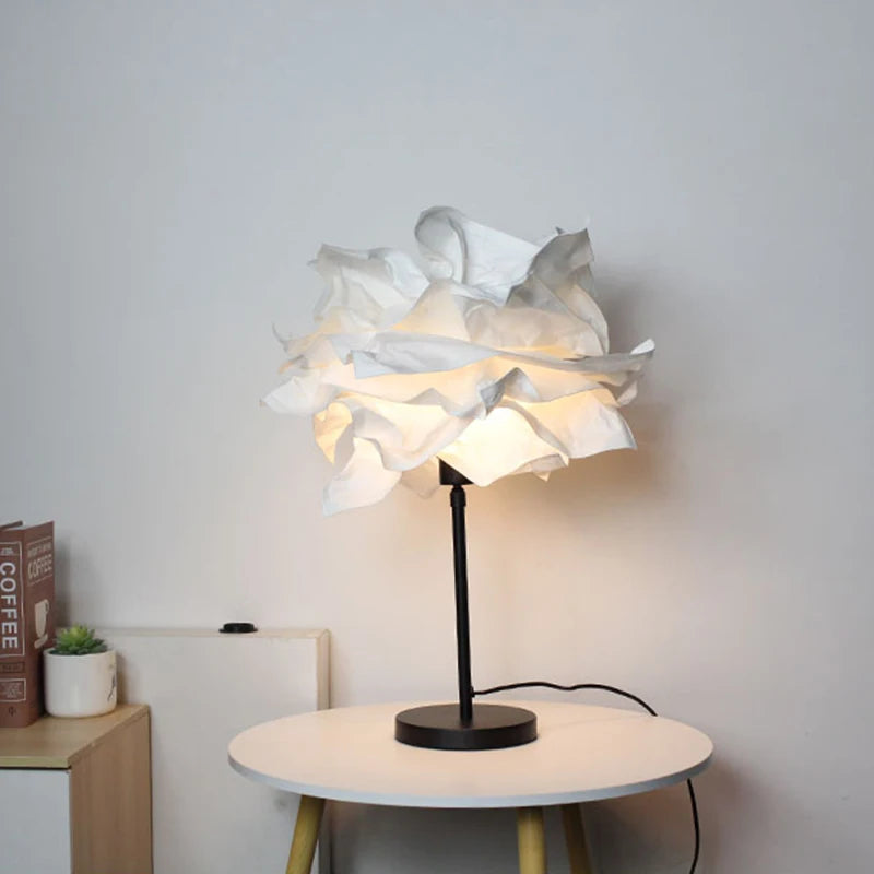 lampadaire créatif en papier avec poteau rétractable pour hôtel