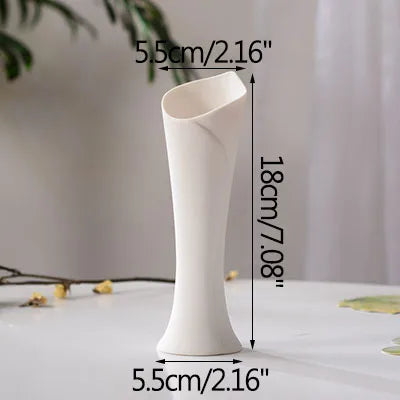 vase en céramique moderne pour fleurs séchées décoration artisanale