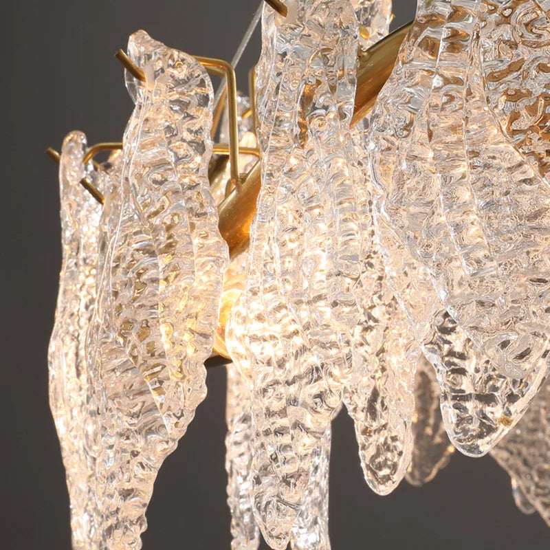 lustre moderne en cristal lumineux design élégant pour décoration d'intérieur