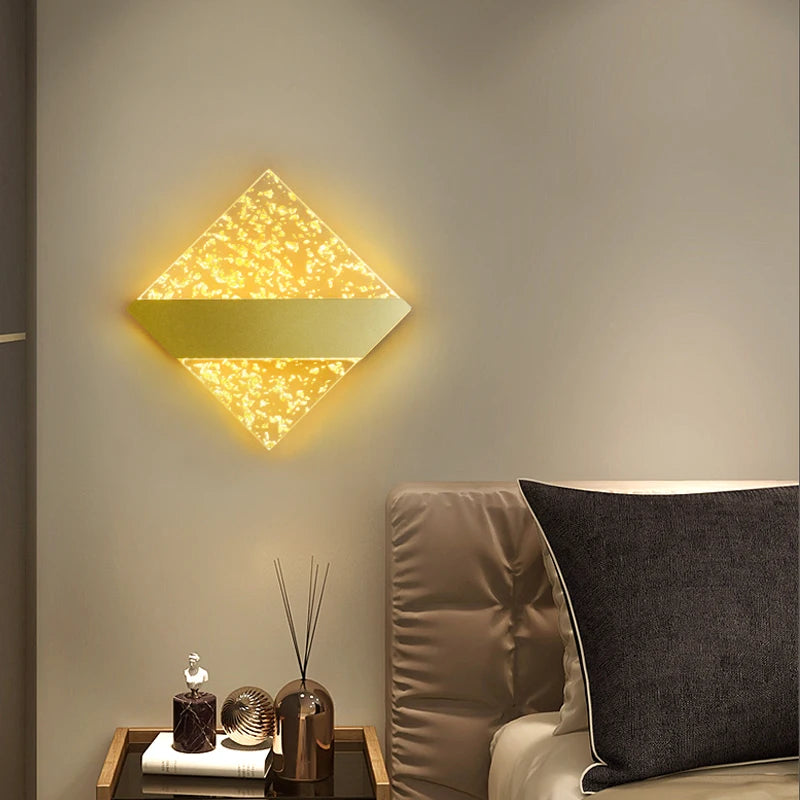 applique murale led de luxe en plumes minimaliste moderne