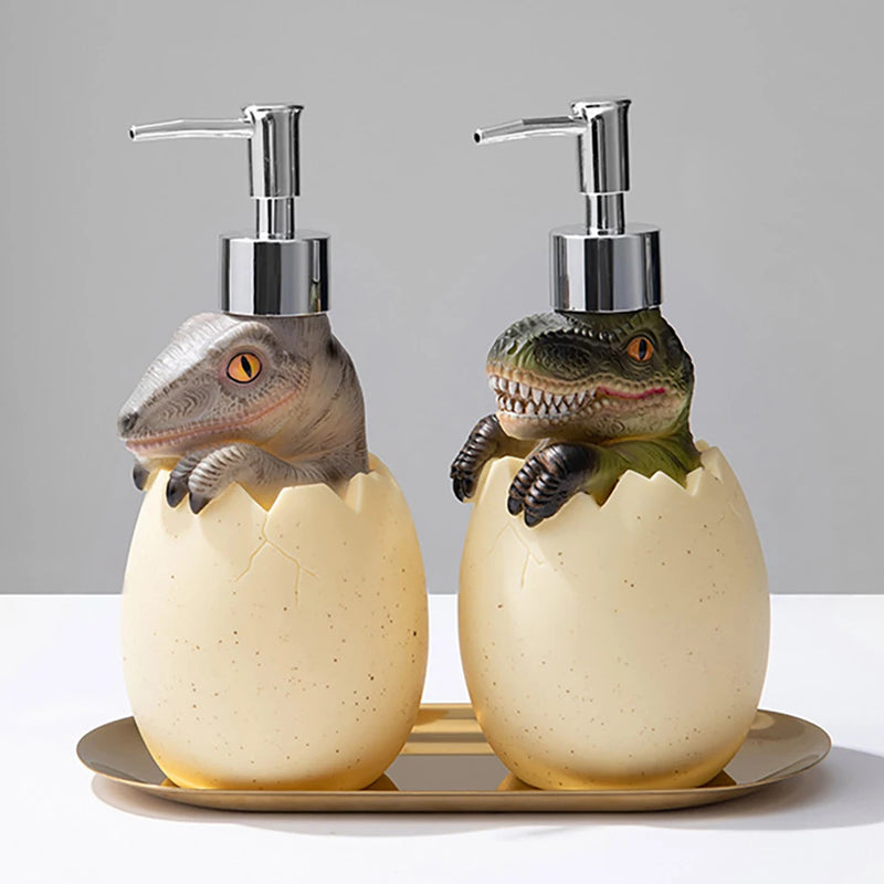 distributeur de savon dinosaure pour lavage des mains