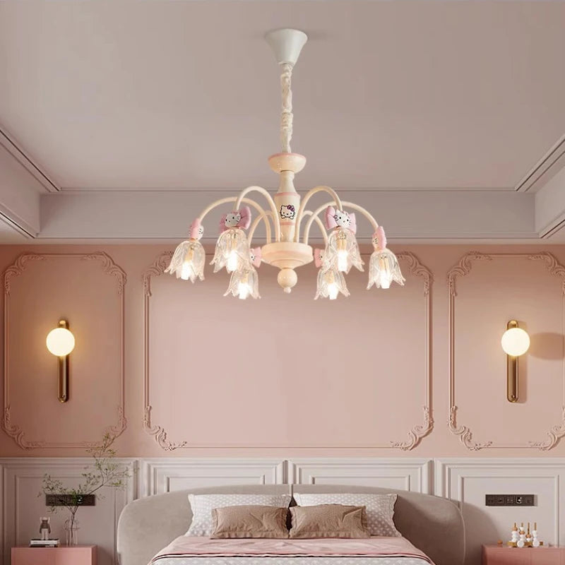 lustre créatif mignon pour chambre de princesse enfant