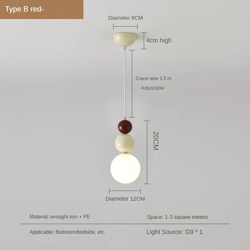 lustre nordique moderne en forme de gourde créative pour intérieur