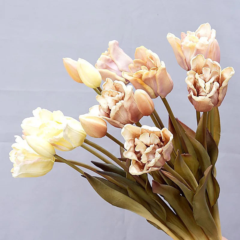 grandes tulipes baroques en silicone décoration de luxe pour événements