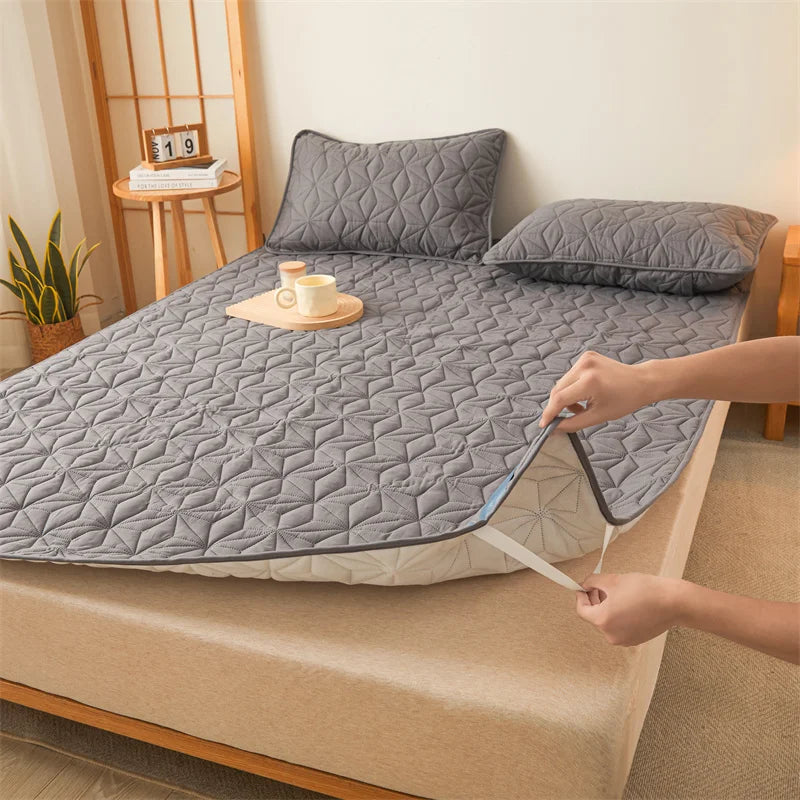 surmatelas imperméable avec élastique pour lit simple ou double