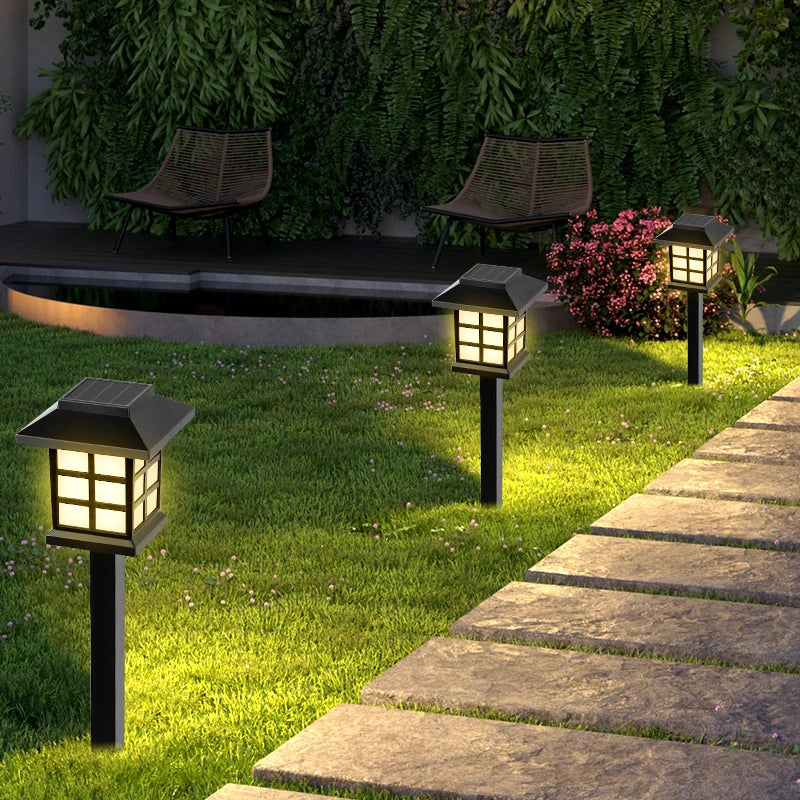 La voie solaire extérieure de la lampe LED allume la décoration imperméable de luminaire de paysage pour l'éclairage de jardin/cour/Patio/passerelle