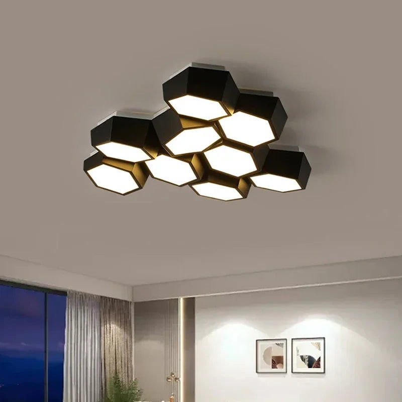 plafonnier led moderne à intensité variable pour intérieur décoratif