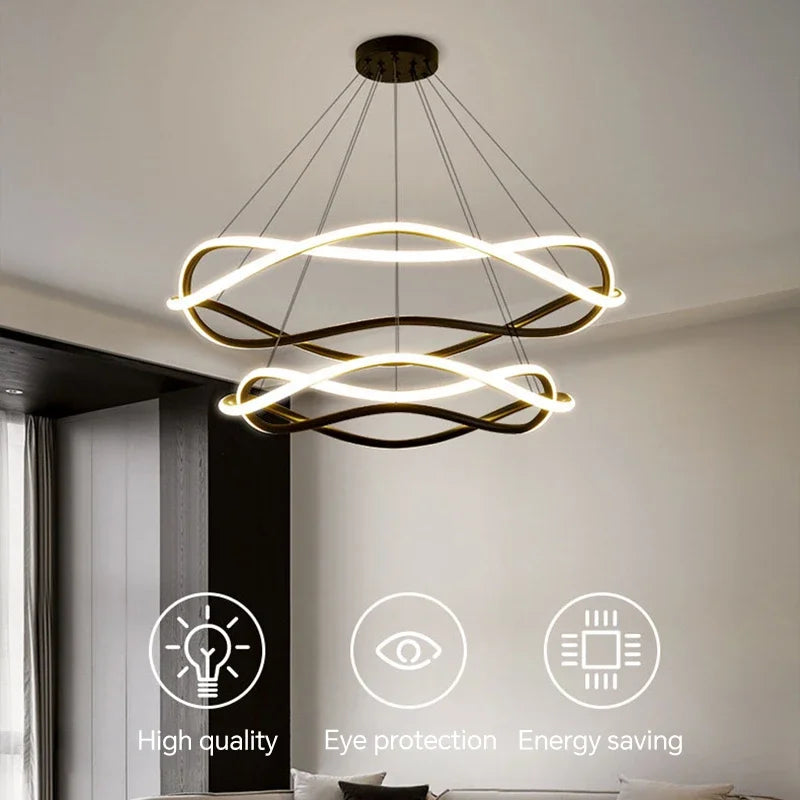 suspension à led moderne pour décoration intérieure élégante