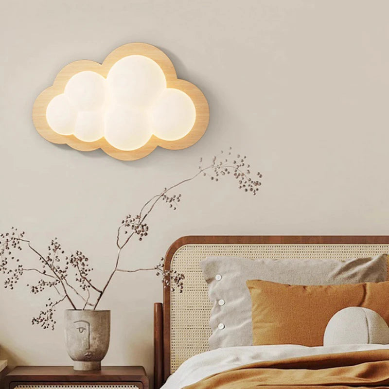 applique murale nuage décorative pour chambre d'enfant