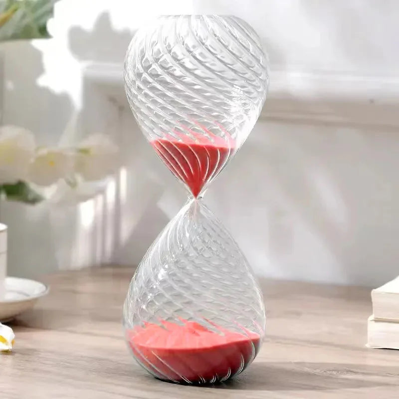 nouveau sablier en verre multicolore pour décoration et cadeau enfants