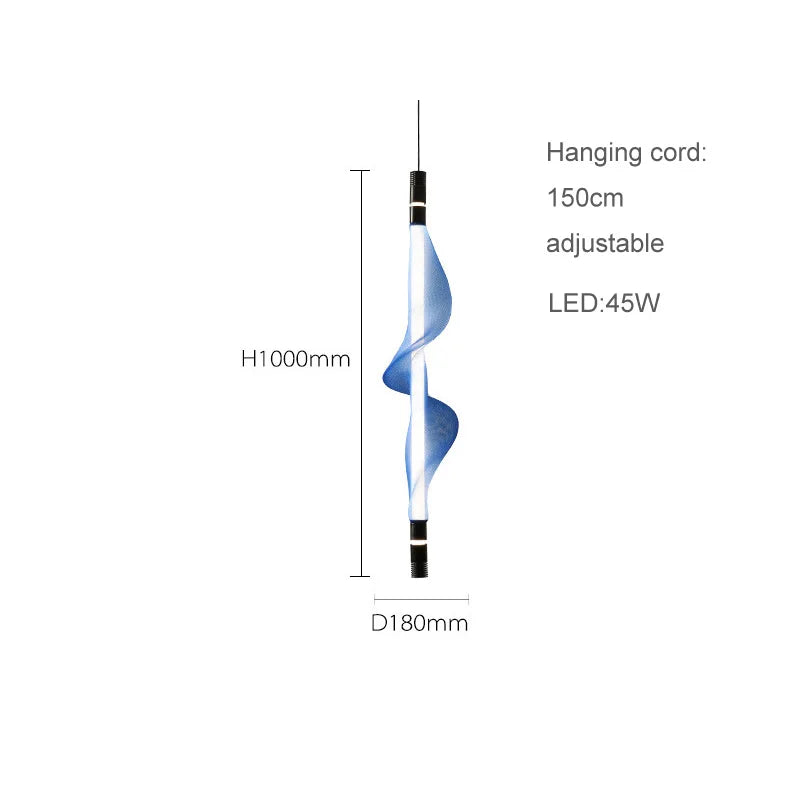 lustre design led acrylique tendance éclairage moderne 2024