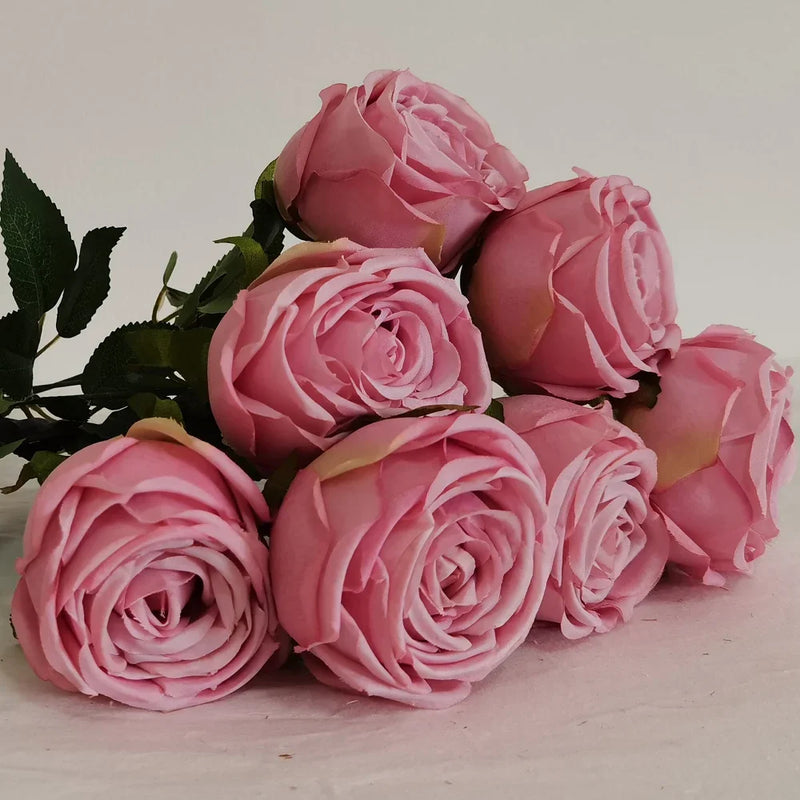 bouquet de roses artificielles pour mariage et décoration jardin